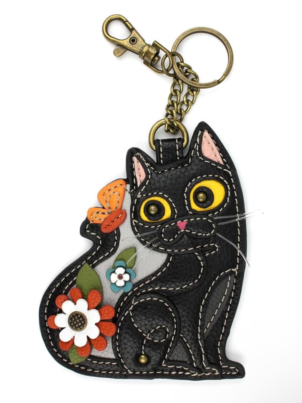 Chala Black Cat Keychain/Coin Purse